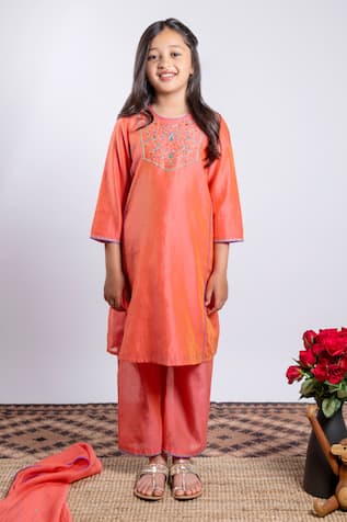 Boteh Chanderi Silk Kurta Set 