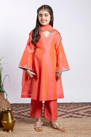 Boteh Chanderi Silk Kurta Set 