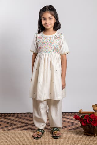 BOTEH Chanderi Silk Anarkali Set 