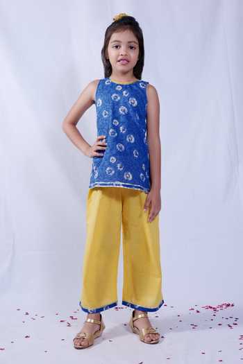 Pankhuri By Priyanka Floral Print Kurta & Palazzo Set 