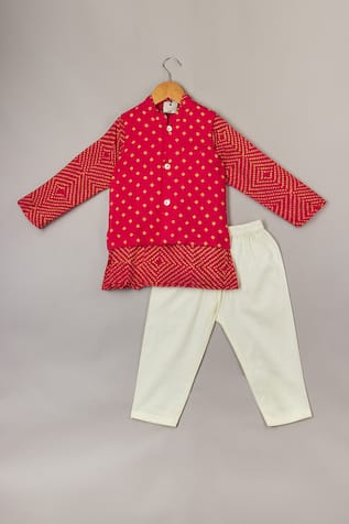 Bandhani Printed Kurta Set 