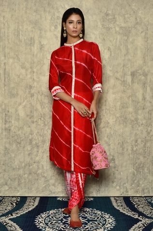 Khwaab by Sanjana Lakhani Shibori Kurta & Dhoti Pant Set