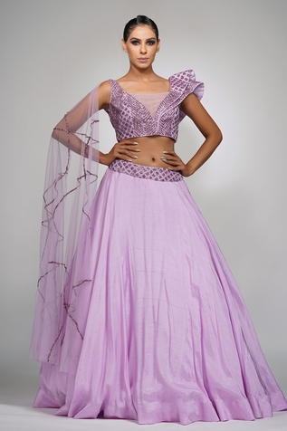Shruti S Lehenga With Embroidered Blouse