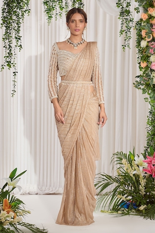 Nidhika Shekhar Ujjwal Embroidered Saree Set