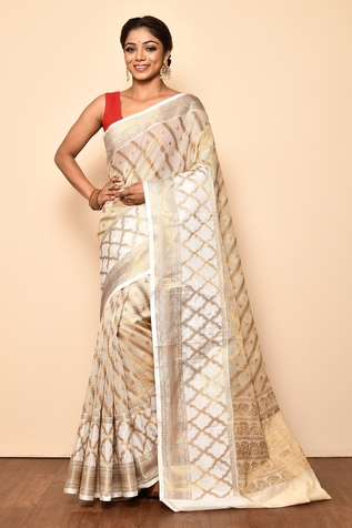 Arihant Rai Sinha Banarasi Kota Silk Woven Saree