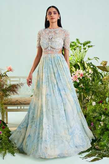 Mani Bhatia Emma Embroidered Anarkali With Dupatta 