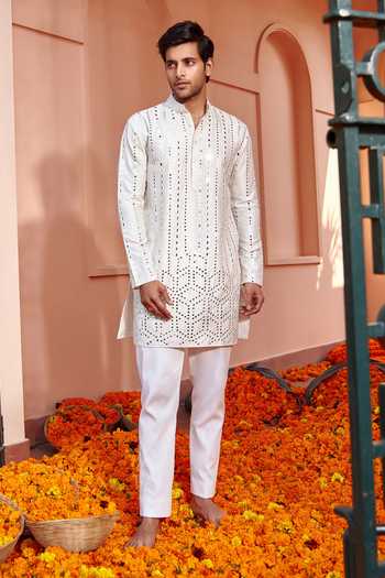 Twenty Nine Mirror Work Short Kurta 