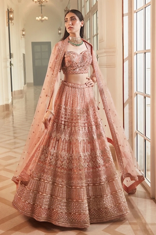 Swati Narula Tazkia Embroidered Lehenga Set