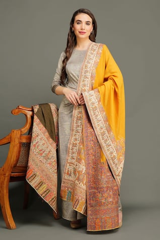 Pashmina Wool Woven Shawl 
