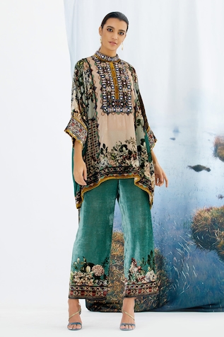Rajdeep Ranawat Chanel Silk Velvet Printed Tunic
