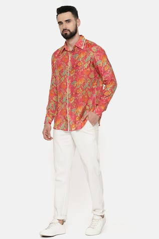 Floral Print Shirt For Kids