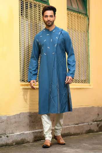 Priyanka Haralalka Embroidered Asymmetric Kurta Set 