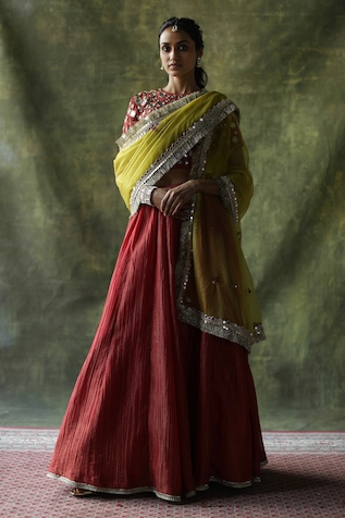 Begum Pret Sifat Embroidered Lehenga Set