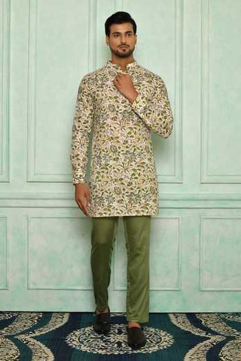 Pranay Baidya Floral Print Kurta Set 