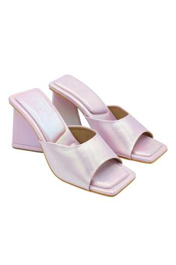 Veruschka By Payal Kothari Medusa Holographic Block Heels 