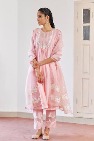 Amisha Kothari Zoha Floral Embroidered Anarkali Set 