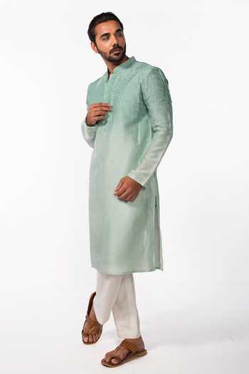Kaka Calcutta Twirl Embroidered Kurta Set 