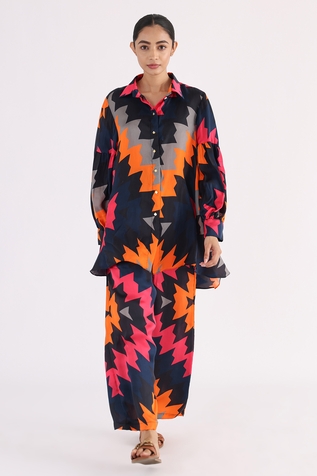 Studio Moda India The Faire Flared Printed Shirt