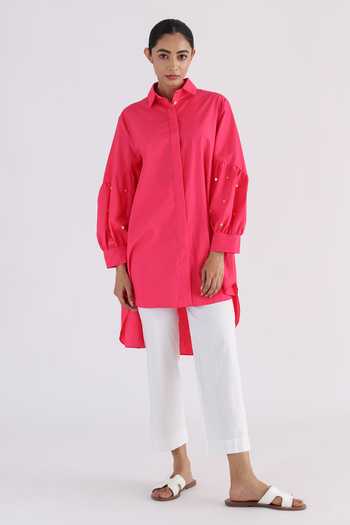 Studio Moda India The Day Cotton Box Cuff Sleeve Shirt 