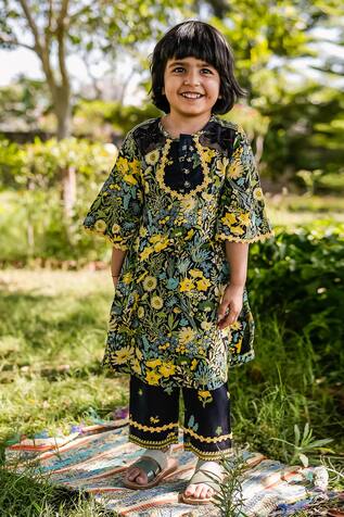 Baise Gaba Pixie Floral Print Kurta & Pant Set 
