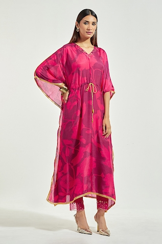 Anantaa by Roohi Floral Print Kaftan With Pant