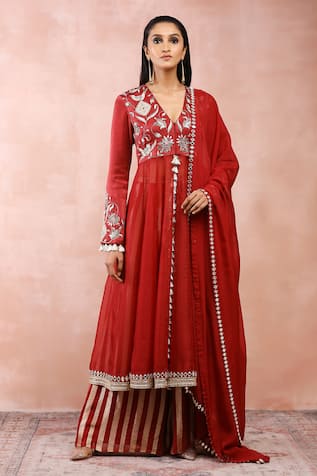 Payal Singhal Embroidered Anarkali Palazzo Set 