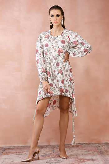 PS Pret By Payal Singhal Asymmetric Gulbagh Print Balloon Top 