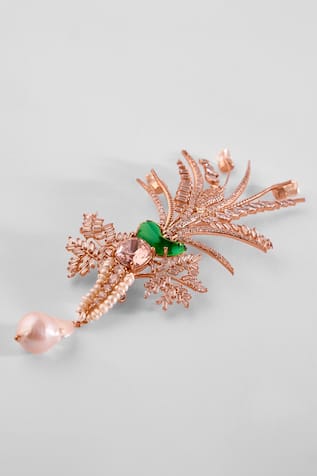 Outhouse Le Sunset Palm Brooch 