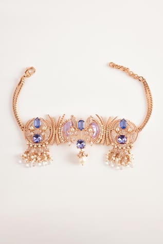 Le Palmetto Embellished Choker Necklace 