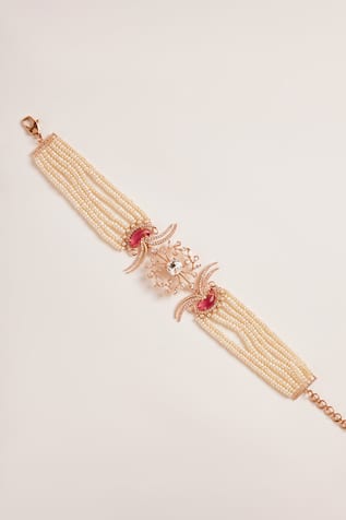 Outhouse Le Palm Double Fish Choker Necklace 
