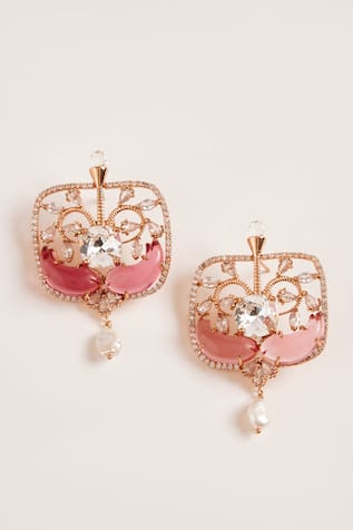 Outhouse Le Praia Pearl Embellished Earrings 