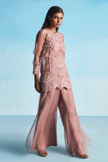 Studio Radical Hand Embroidered Kurta Pant Set 