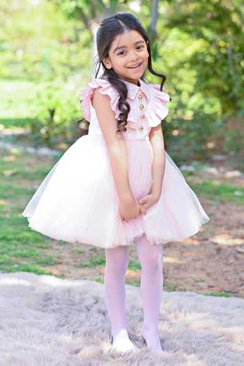 The Pony & Peony Co. Blushing Fairy Cotton Flared Dress 