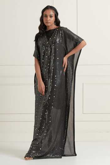 Affroz Sequin Embroidered Kaftan 
