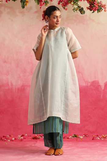 Weaver Story Neel Kamal Kurta Printed Pant Set 