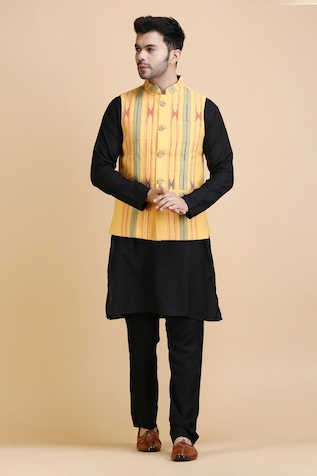Dusala Shawls Ashutosh Tribal Pattern Waistcoat