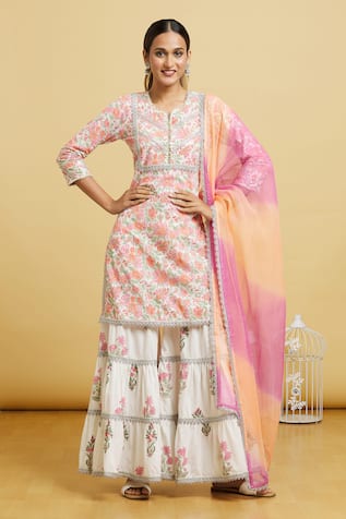 Samyukta Singhania Gotapatti Lined Kurta Gharara Set 