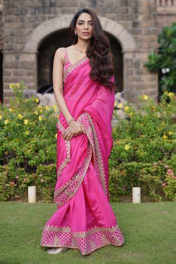Punit Balana Marodi Border Saree With Blouse 