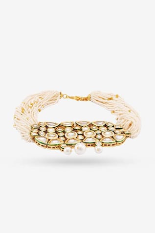 Sinda Stone Embellished Choker Necklace 