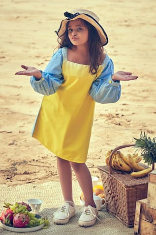 Flowy Two-Tone Dress 