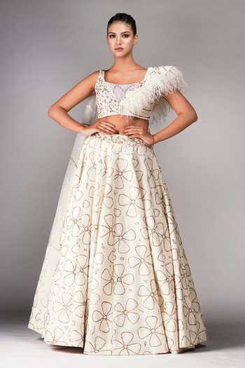 Shruti S Floral Bloom Embroidered Lehenga With Blouse 