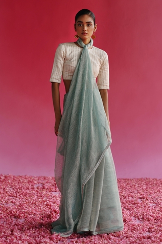 Taisha Sharad Kadwa Silk Saree Blouse