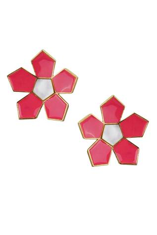 Willow Floral Motif Pattern Studs 