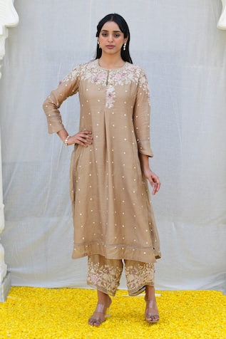 Label Niti Bothra Banaras Silk Kurta & Palazzo Set 