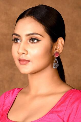 Pinki Sinha Black Chanderi Silk Saree