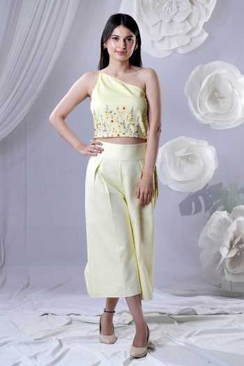 HOUSE OF TA-YA Cotton Satin Floral Print Top 