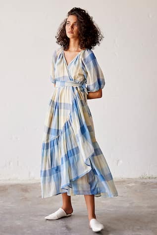 Kharakapas Summer Break Wrap Dress 