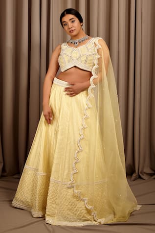 Shloka Sudhakar Raw Silk Lehenga Set 