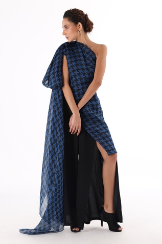 Richa Khemka Tronchi Printed Draped Top & Pant Set