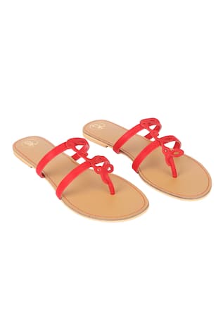 PREET KAUR Bold Cut Work Flats 